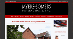 Desktop Screenshot of myerssomersfuneralhome.com